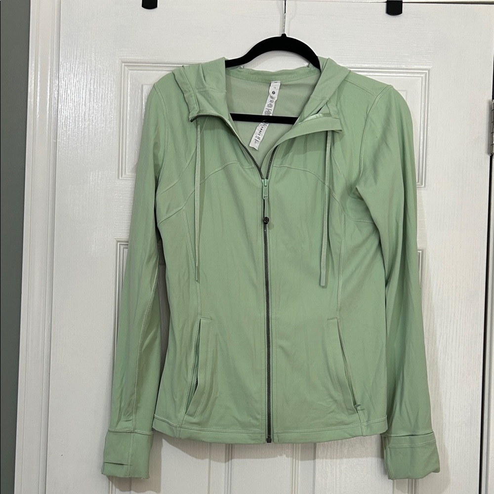 lululemon athletica Mint Green Hooded Zip Jacket